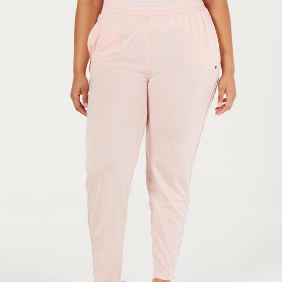 Champion Pants - Champion Pink White Striped Retro Track Pants